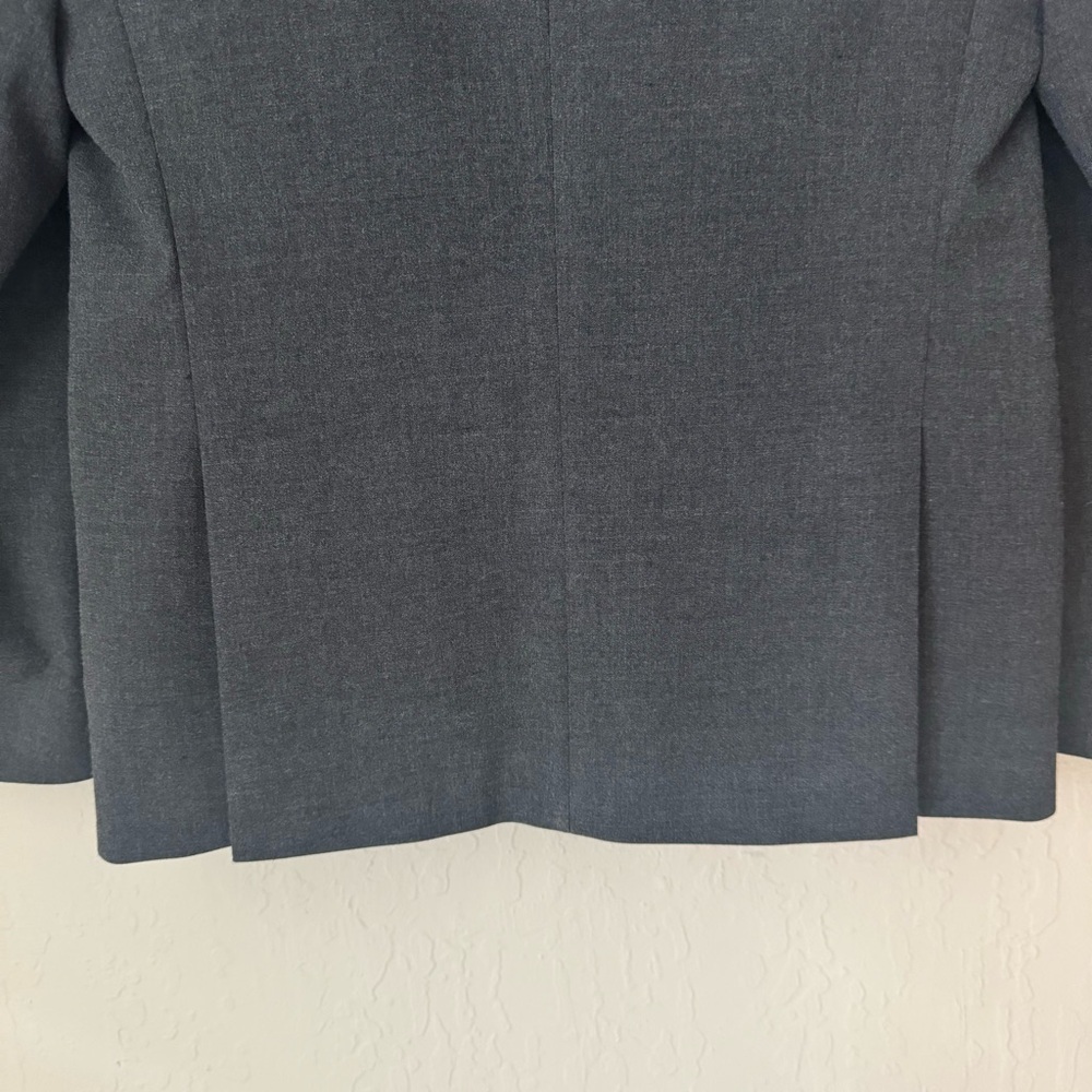 JOSEPH ABBOUD Boys 2 Button Blazer Charcoal Grey Wrinkle Resistant Size 14 - Picture 11 of 16